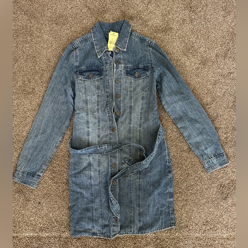 Stetson Blue Denim Dress with Belt